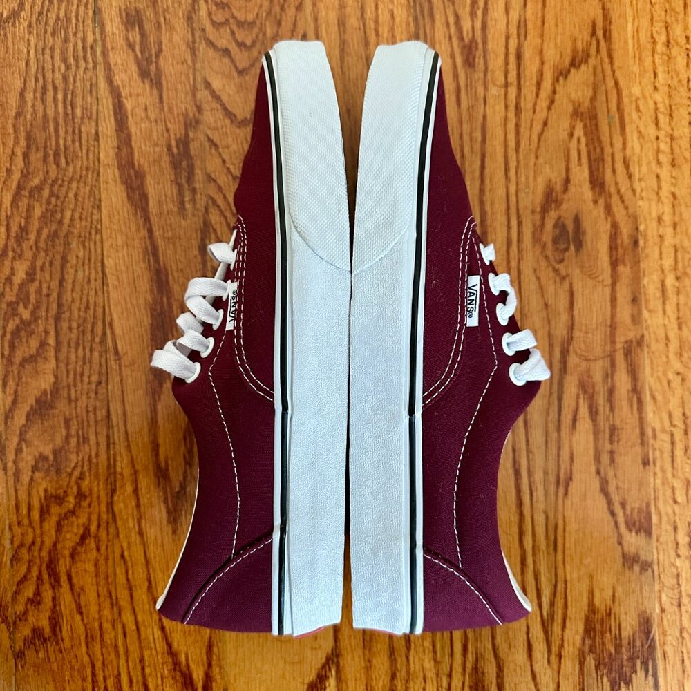 Vans Authentic Shoe Burgundy Size 9.5W/8M - Picture 5 of 7